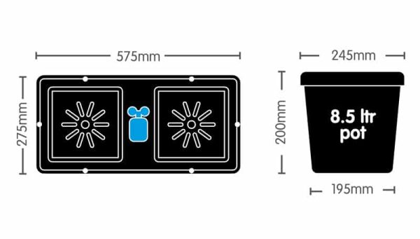 Easy2grow Kit - 2 X 8.5 Litre Pots - Image 3